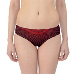 Red Spiral Featured Hipster Bikini Bottoms by Alisyart