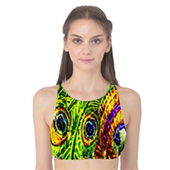 Peacock Feathers Tank Bikini Top by Simbadda