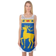 Coat Of Arms Of Aland Sleeveless Satin Nightdress by abbeyz71