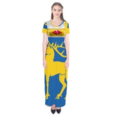 Coat Of Arms Of Aland Short Sleeve Maxi Dress by abbeyz71