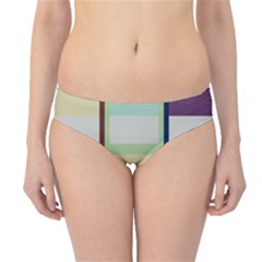 Maximum Color Rainbow Brown Blue Purple Grey Plaid Flag Hipster Bikini Bottoms by Alisyart