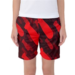 Missile Rockets Red Women s Basketball Shorts