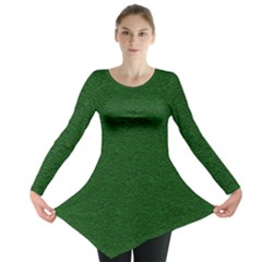 Texture Green Rush Easter Long Sleeve Tunic  by Simbadda