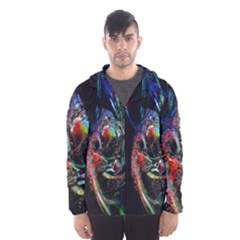 Abstraction Dive From Inside Hooded Wind Breaker (men) by Simbadda