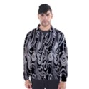 Black White Pattern Shape Patterns Wind Breaker (Men) View1