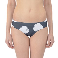 Cloud White Gray Sky Hipster Bikini Bottoms by Alisyart