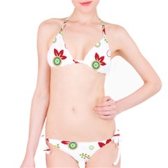 Floral Flower Rose Star Bikini Set by Alisyart