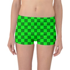 Plaid Flag Green Boyleg Bikini Bottoms by Alisyart