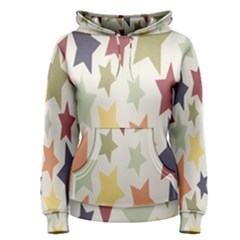 Star Colorful Surface Women s Pullover Hoodie by Simbadda