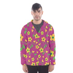 Floral Pattern Hooded Wind Breaker (men) by Valentinaart