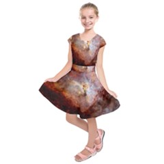 Carina Nebula Kids  Short Sleeve Dress by SpaceShop