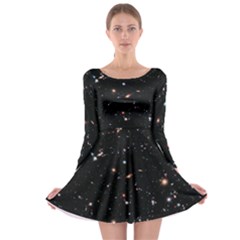 Extreme Deep Field Long Sleeve Skater Dress by SpaceShop