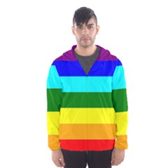 Rainbow Hooded Wind Breaker (men) by Valentinaart