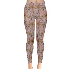 Nature Collage Print Leggings  by dflcprintsclothing