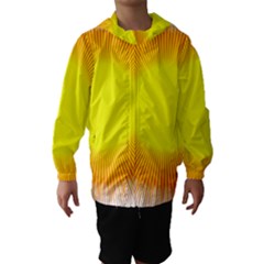 Sunlight Sun Orange Yellow Light Hooded Wind Breaker (kids) by Alisyart