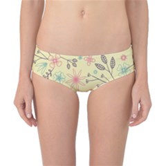 Seamless Spring Flowers Patterns Classic Bikini Bottoms by TastefulDesigns