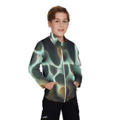 Colorful Fractal Background Wind Breaker (kids) by Simbadda