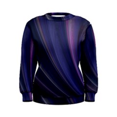Purple Fractal Women s Sweatshirt by Simbadda