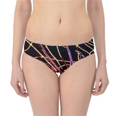 Black Widow Spider, Yellow Web Hipster Bikini Bottoms by Simbadda