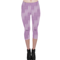 Purple Pattern Capri Leggings  by Valentinaart