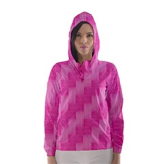 Pink Pattern Hooded Wind Breaker (women) by Valentinaart