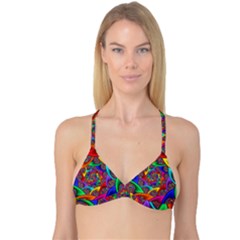 Color Spiral Reversible Tri Bikini Top by Simbadda