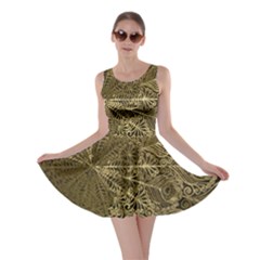 Peacock Metal Tray Skater Dress by Simbadda