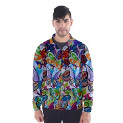 Color Butterfly Texture Wind Breaker (men) by Simbadda