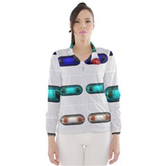 9 Power Button Wind Breaker (women) by Simbadda