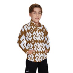 Art Abstract Background Pattern Wind Breaker (kids) by Simbadda