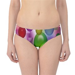 Colorful Bubbles Squares Background Hipster Bikini Bottoms by Simbadda