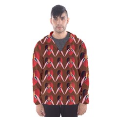 Peacocks Bird Pattern Hooded Wind Breaker (men) by Simbadda