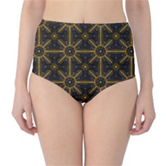 Seamless Symmetry Pattern High-waist Bikini Bottoms by Simbadda