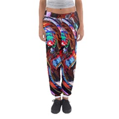 Abstract Chinese Inspired Background Women s Jogger Sweatpants by Simbadda
