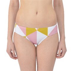 Learning Connection Circle Triangle Pink White Orange Hipster Bikini Bottoms by Alisyart