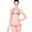 Easter Chevron Pattern Stripes Bikini Set View3