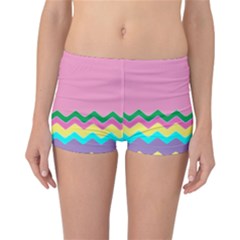 Easter Chevron Pattern Stripes Reversible Bikini Bottoms by Amaryn4rt