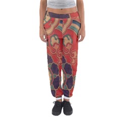 Vintage Chinese Brocade Women s Jogger Sweatpants by Amaryn4rt