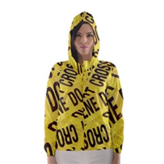 Crime Scene Hooded Wind Breaker (women) by Valentinaart