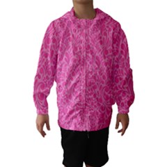 Pink Pattern Hooded Wind Breaker (kids) by Valentinaart