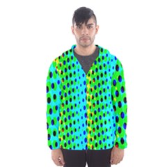 Comic Strip Dots Circle Rainbow Hooded Wind Breaker (men) by Alisyart