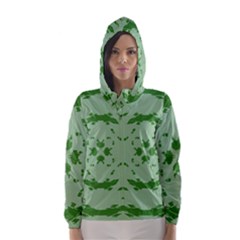 Green Hole Hooded Wind Breaker (women) by Alisyart