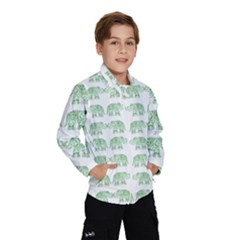 Indian Elephant Pattern Wind Breaker (kids) by Valentinaart