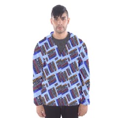 Abstract Pattern Seamless Artwork Hooded Wind Breaker (men) by Amaryn4rt