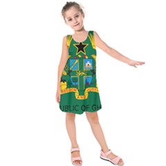 National Seal Of Ghana Kids  Sleeveless Dress by abbeyz71