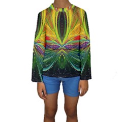 Future Abstract Desktop Wallpaper Kids  Long Sleeve Swimwear by Amaryn4rt