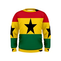 Flag Of Ghana Kids  Sweatshirt by abbeyz71