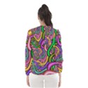 Fractal Background With Tangled Color Hoses Hooded Wind Breaker (Women) View2