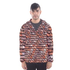 Roof Tiles On A Country House Hooded Wind Breaker (men) by Amaryn4rt
