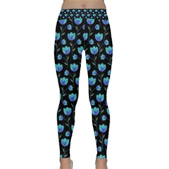 Floral Pattern Classic Yoga Leggings by Valentinaart